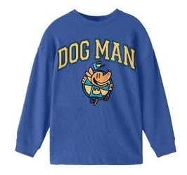 Dog Man Character Comic Art Boy's 3-Pack Crew Neck Long Sleeve Shirts