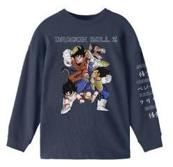 Dragon Ball Z Character Art Boy's 3-Pack Crew Neck Long Sleeve Shirts