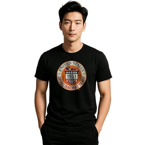 National Hot Rod Association NHRA Speed for All Adult Black Short Sleeve T-Shirt