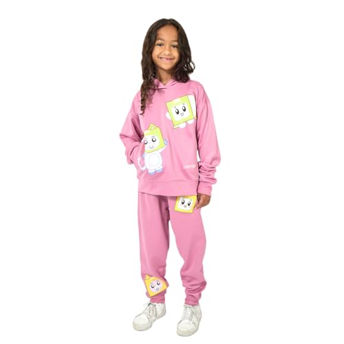 Lanky Box Boxy & Foxy Girl's 2-Pack Pink Hoodie & Joggers Set