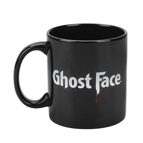 Ghostface Horror Mask 20 Oz Black Ceramic Coffee Mug