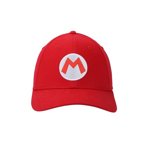 Super Mario Bros Mario Red Flex Fit Hat