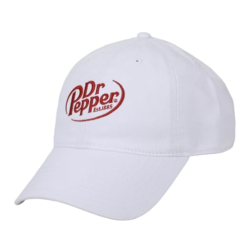 Dr Pepper Logo White Dad Hat