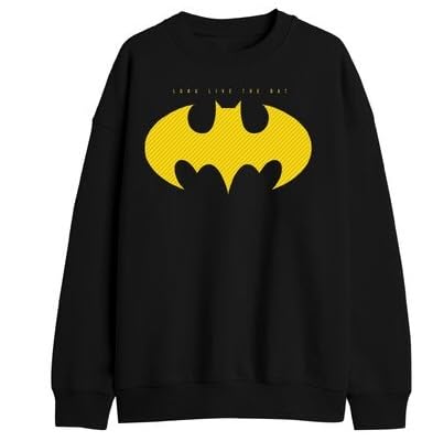 Batman 85th Anniversary - Long Live the Bat on Men's Black Sweatshirt