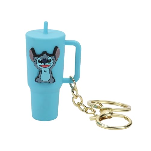 Disney Stitch Blue Tumbler Keychain