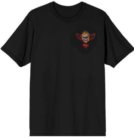 Supergirl Movie (2026) Lobo Skull Logo Men’s Black Crew Neck Short Sleeve T-shirt