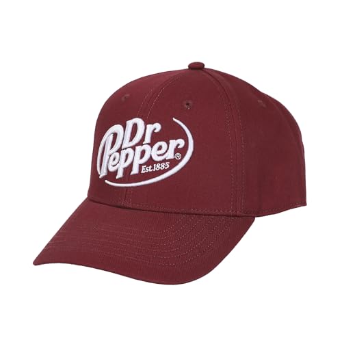 Dr Pepper Embroidered 3D Logo Red Traditional Adjustable Hat