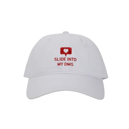 Valentine's Day Slide Into My DMs White Dad Hat