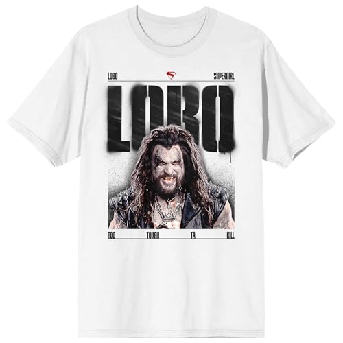 Supergirl Movie (2026) Lobo Too Tough To Kill Poster Art Men’s White Crew Neck Short Sleeve T-shirt