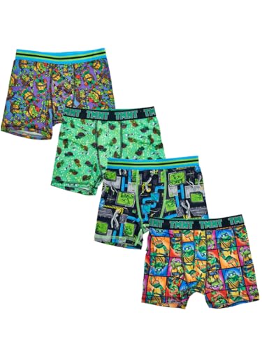 Teenage Mutant Ninja Turtles Youth Boys Boxer Briefs Underwear 4-Pack and 5-Pack