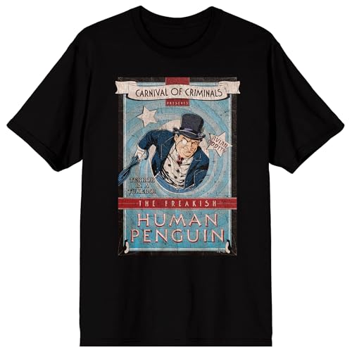 Batman The Freakish Human Penguin Men's Black Short Sleeve Tee
