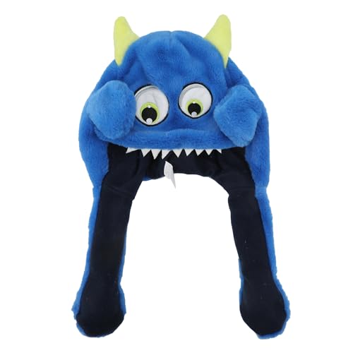 Monster Face Youth Blue Hat With 3D Moveable Arms