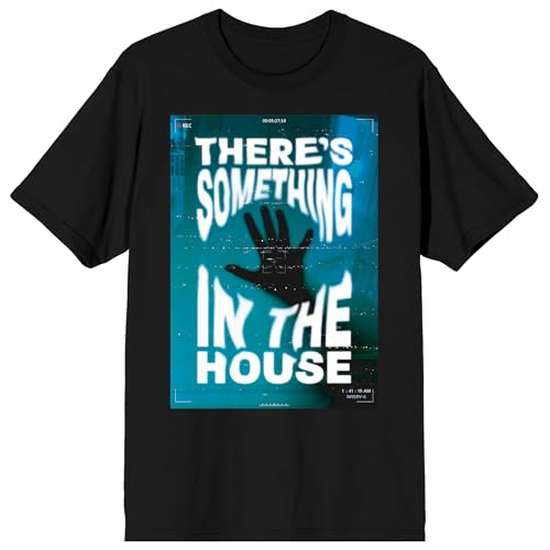 Paranormal Activity Hand Silhouette "There's Something In The House" Men's Black Short Sleeve Tee