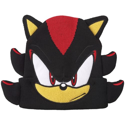 Sonic The Hedgehog 3D Shadow Black Cuff Beanie