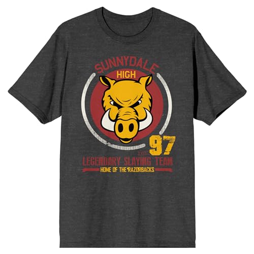 Buffy the Vampire Slayer Sunnydale High '97 Men's Charcoal Heather Short Sleeve Tee