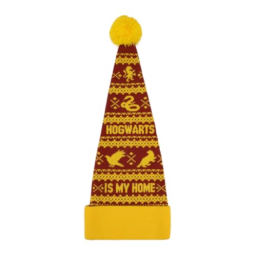 Harry Potter Hogwarts Is My Home Red Santa Hat