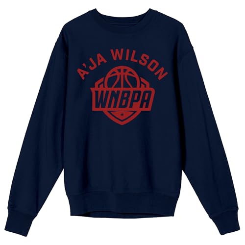 A'Ja Wilson MVP, All-Star, 2024 on Navy Adult Crew Neck