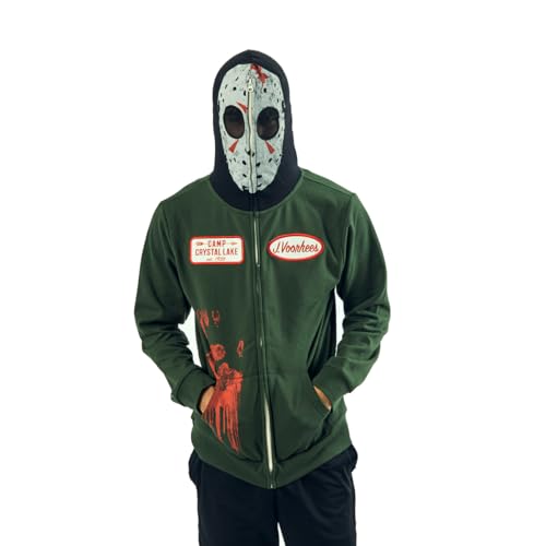 Friday The 13th Jason Long Sleeve Men's Green Cosplay Hoodie