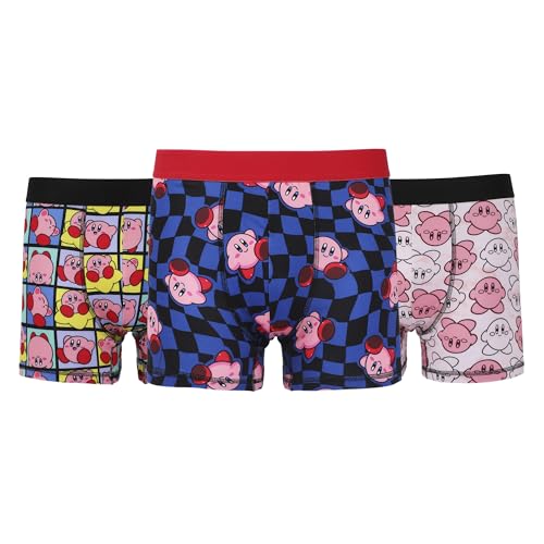 Kirby Character Prints Men's 3-Pack Boxer Briefs