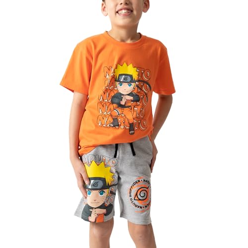 Naruto Shippuden Chibi Naruto Boy's T-shirts Graphic Tee And Shorts Set
