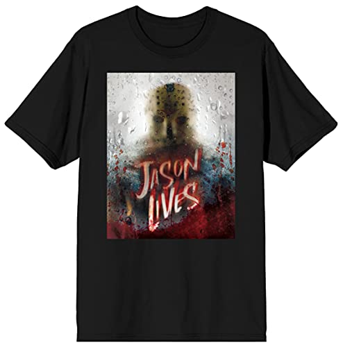 Men's Graphic Black Jason Lives Poster Shirt