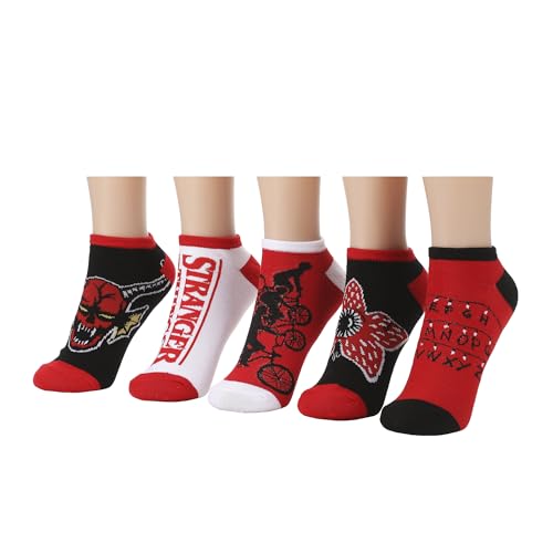 Stranger Things Monsters Women's 5-Pair Pack Ankle Socks