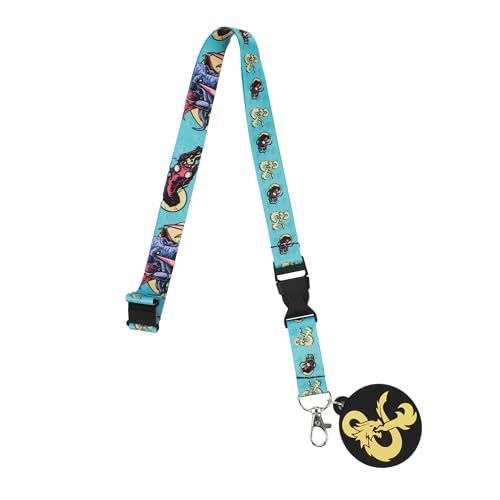 Dungeons & Dragons Mindflayer Blue Lanyard With ID Sleeve