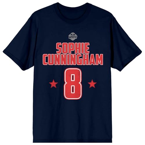 WNBPA Sophie Cunningham #8 Men's Black Short Sleeve Tee