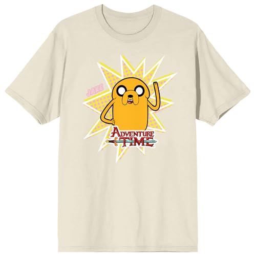 Adventure Time Magical Dog Jake Adult Natural Short Sleeve Tee