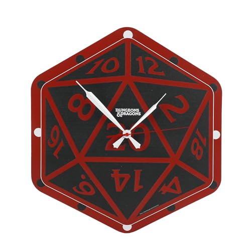 Dungeons & Dragons D20 Sculpted Wall Clock