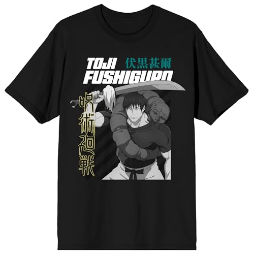 Jujutsu Kaisen Season 2 Toji Fushiguro Men’s Black Short Sleeve Tee