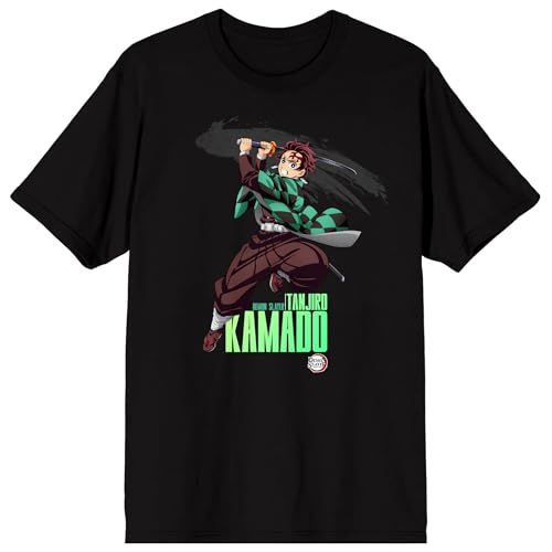 Demon Slayer: Infinity Castle Tanjiro Striking Pose Men's Black Short Sleeve Tee