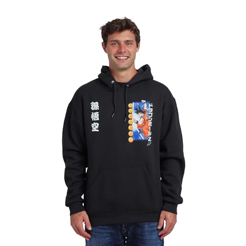 Dragon Ball Z Favorite Characters Adult Black Double Sided Hoodie