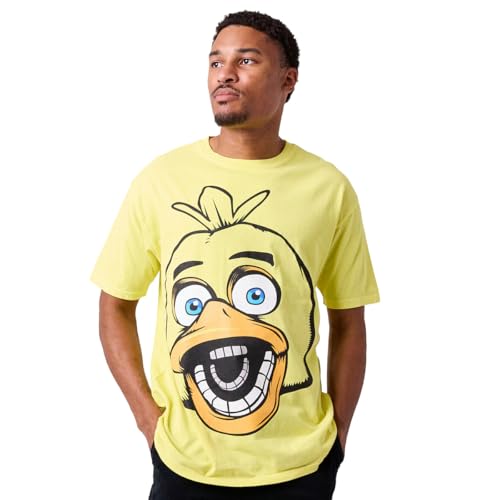 Five Nights at Freddy's Chica the Chicken Men's Yellow Short Sleeve Tee