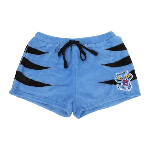 KPop Demon Hunters Derpy Tiger Women's Plush Shorts With Drawstring And Pockets