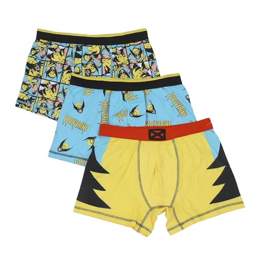 Marvel Wolverine Men's Boxer Briefs Multipack (3 Pack)