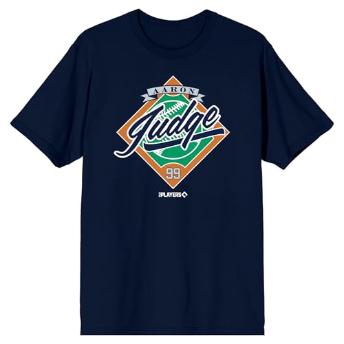 MLBPA Aaron Judge 99 Baseball Field Adult Navy Crew Neck Short Sleeve T-shirt