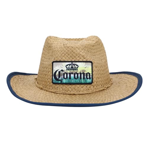 Corona Patch Straw Cowboy Hat