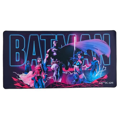 Batman Group Shot 31.5" x 15.5" Black Desk Mat