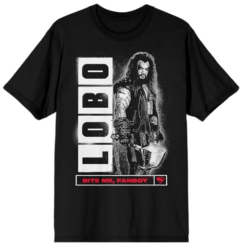Supergirl Movie (2026) Lobo Bite Me Fanboy Men’s Black Crew Neck Short Sleeve T-shirt