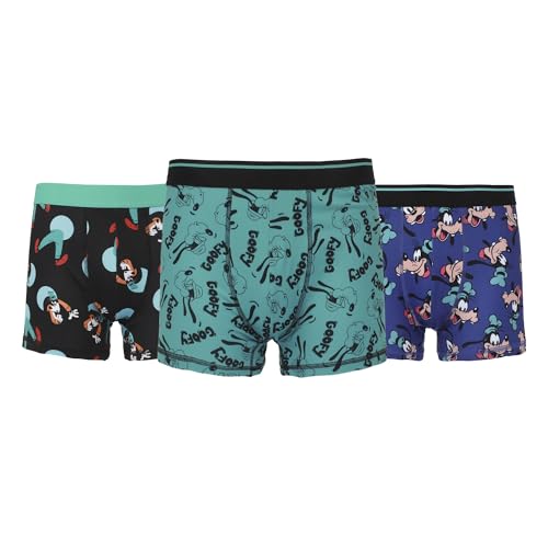 Disney Classic Characters Goofy Print Men's 3-Pack Boxer Briefs