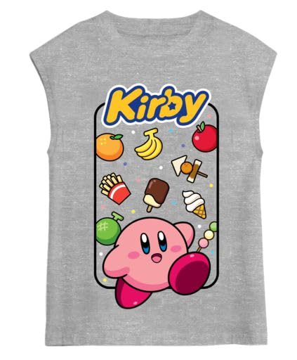 Kirby Character and Print Boy's 3-Pack Tank, Crew Neck Short Sleeve Tee and Shorts Set