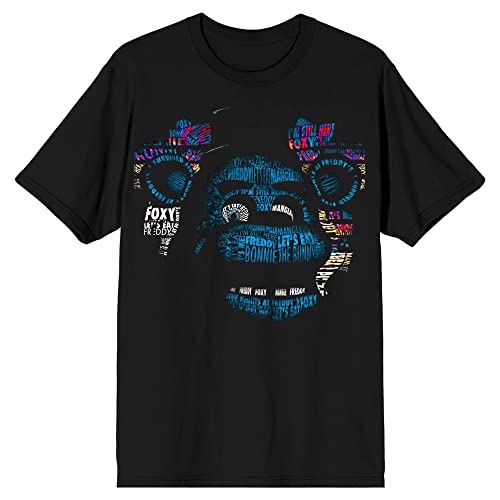 Five Nights at Freddy's Type Face Posterize Graphic Tee for Men