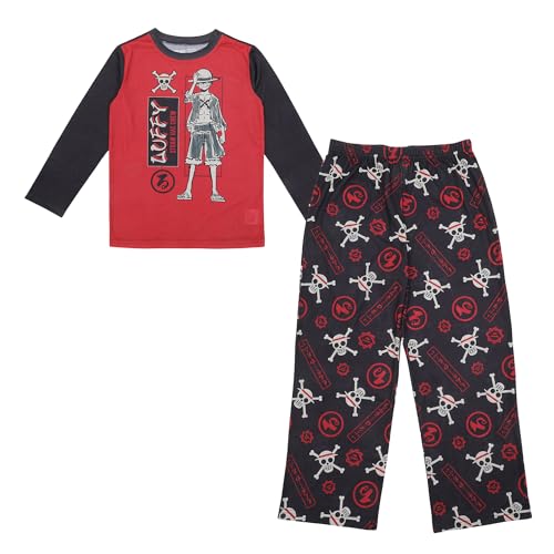 One Piece Luffy Straw Hat Crew Boy's 2-Pack Pajama Set