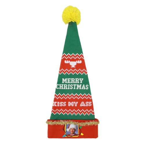 National Lampoon's Christmas Vacation Clark Red & Green Santa Hat