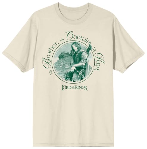 Lord Of The Rings My Brother My Captain My King Adult Natural Crew Neck Short Sleeve T-shirt