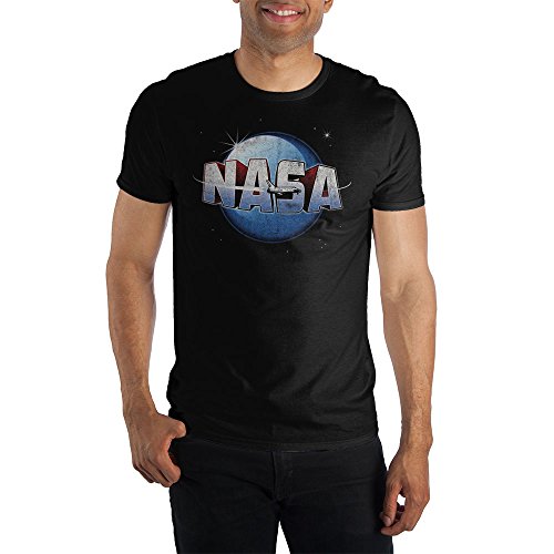 NASA Space Shuttle Program Men's Black T-Shirt Tee Shirt