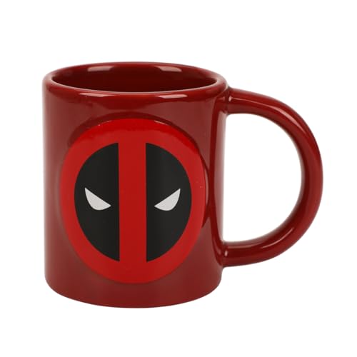 Deadpool Costume & Logo 16 Oz Red & Black Ceramic Mug
