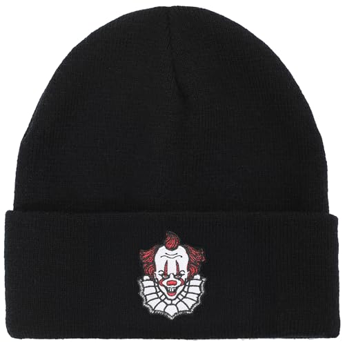 It Movie 2017 Pennywise Embroidery On Acrylic Knit Standard Cuff Beanie
