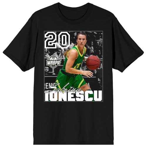 Sabrina Ionescu 20 Champion Women's Black Crew Neck Short Sleeve Tee